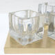 Peill & Putzler pair of wall lamps, transparent glass