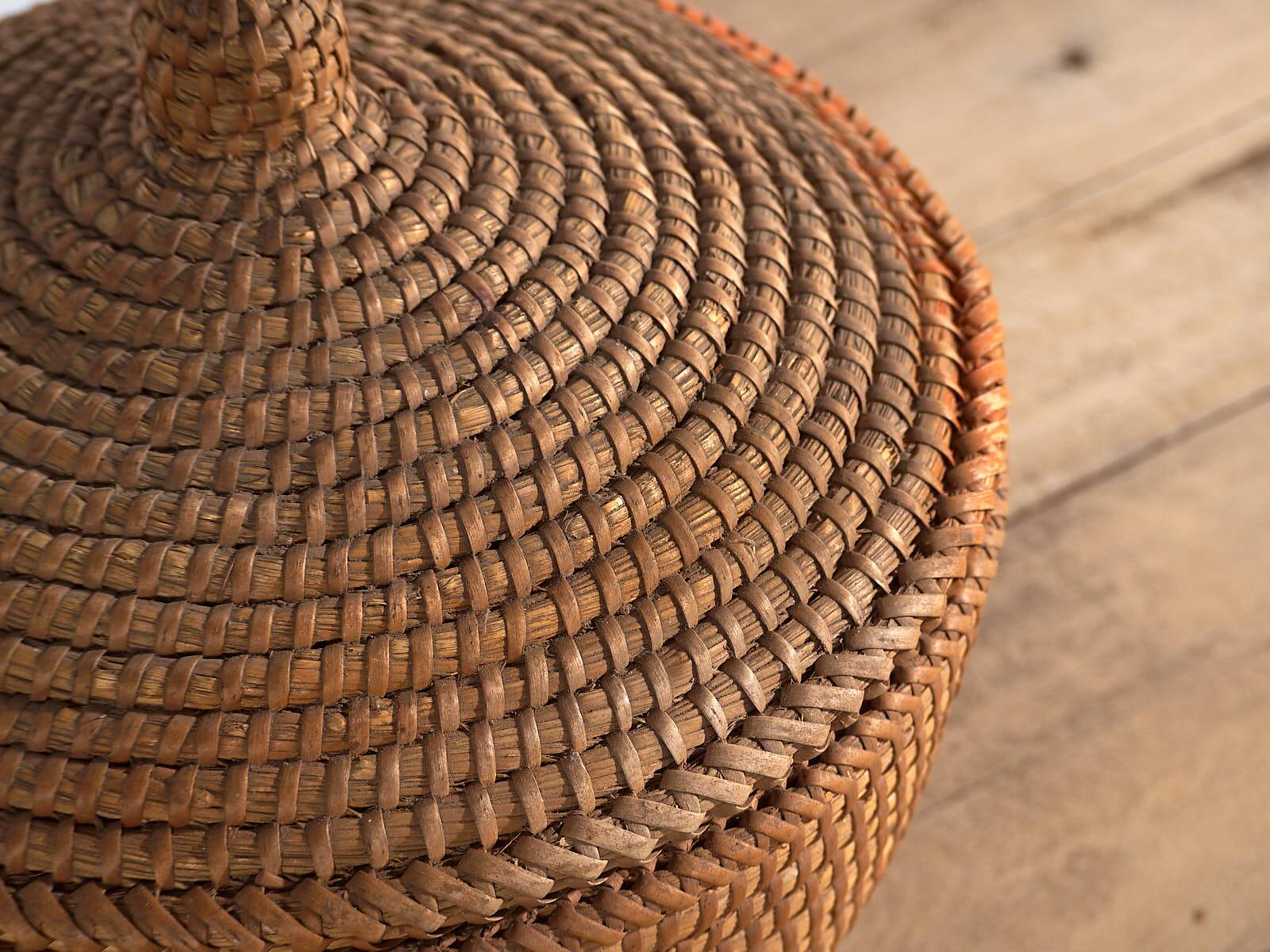 Antique woven rattan basket (c.1920)