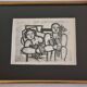 Fernand Léger, Framed typographic reproduction, gilt frame, 28 x 23 cm