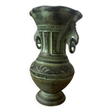 Ancient Greek style ceramic vase with curls