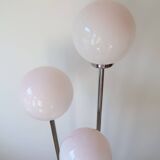 Lampadaire chrome 3 globes vintage