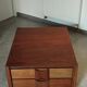 Pair of vintage Scandinavian design modules, bedside table, chest of drawers, sideboard, table.