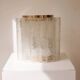 Vintage wall light Doria Leuchten with frosted glass tubes.