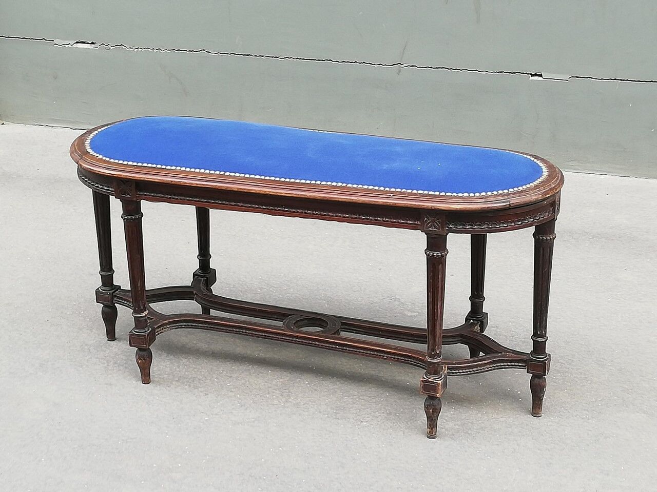 Banc en bois de style Louis XVI