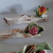 Knife rest in ceramic slip Denise Picart circa 1940