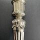Antique silver-plated candlesticks in classic style