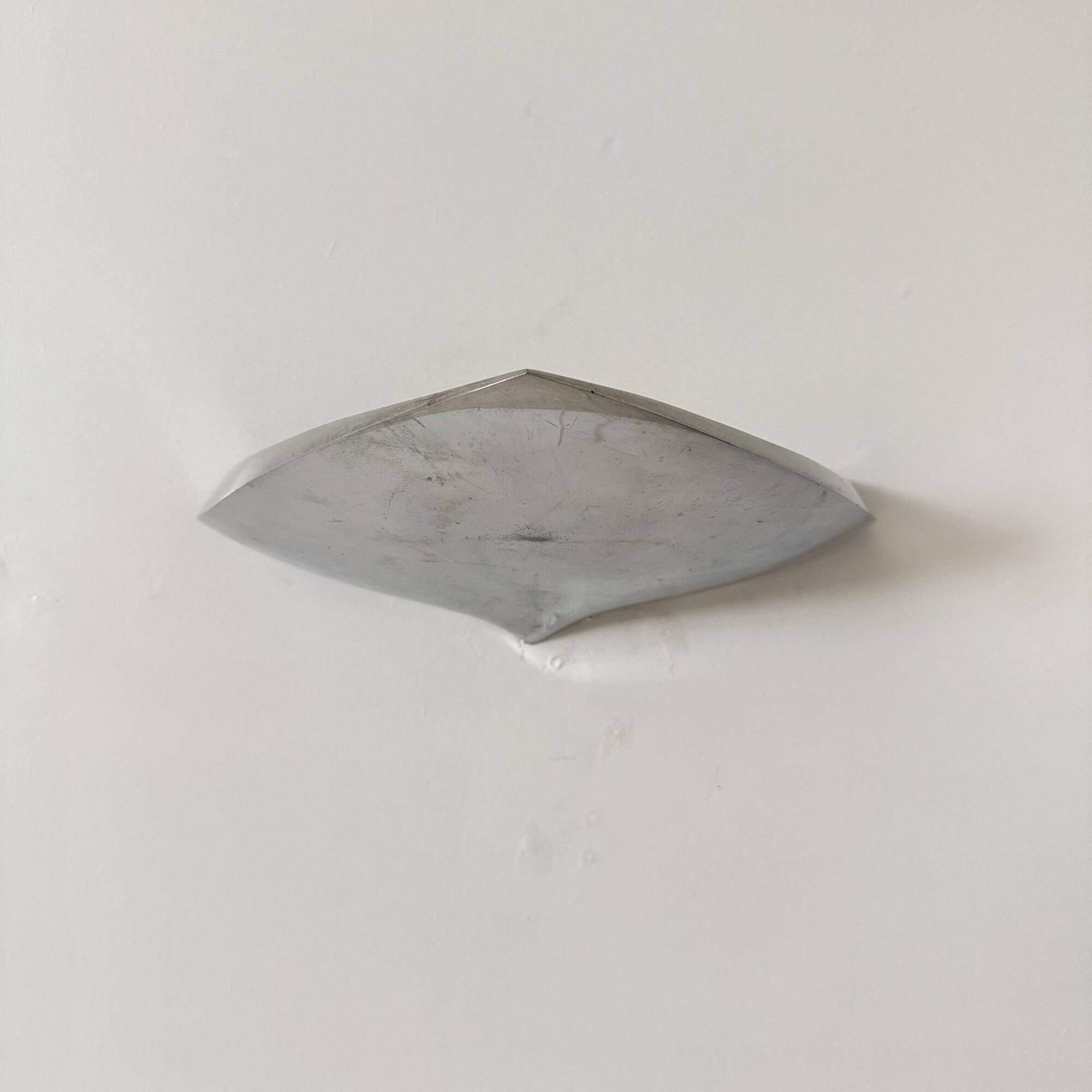Modern French Polished Chrome wall Lamp by LG, Paris France
