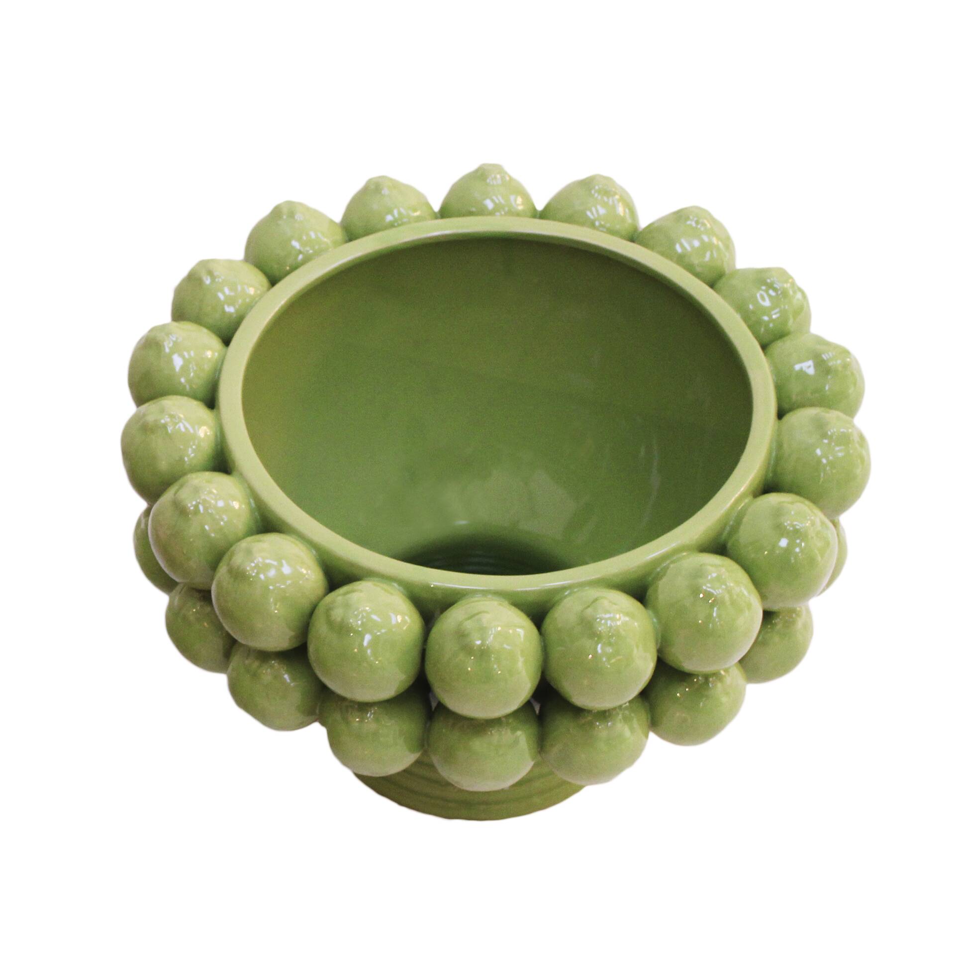 Vase made by hand in glazed ceramic