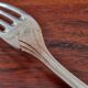 Christofle - Boréal model dessert fork in silver-plated metal