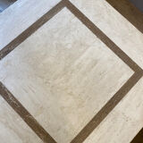 Paire de tables en travertin