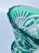 Green-cut crystal Art Deco vase