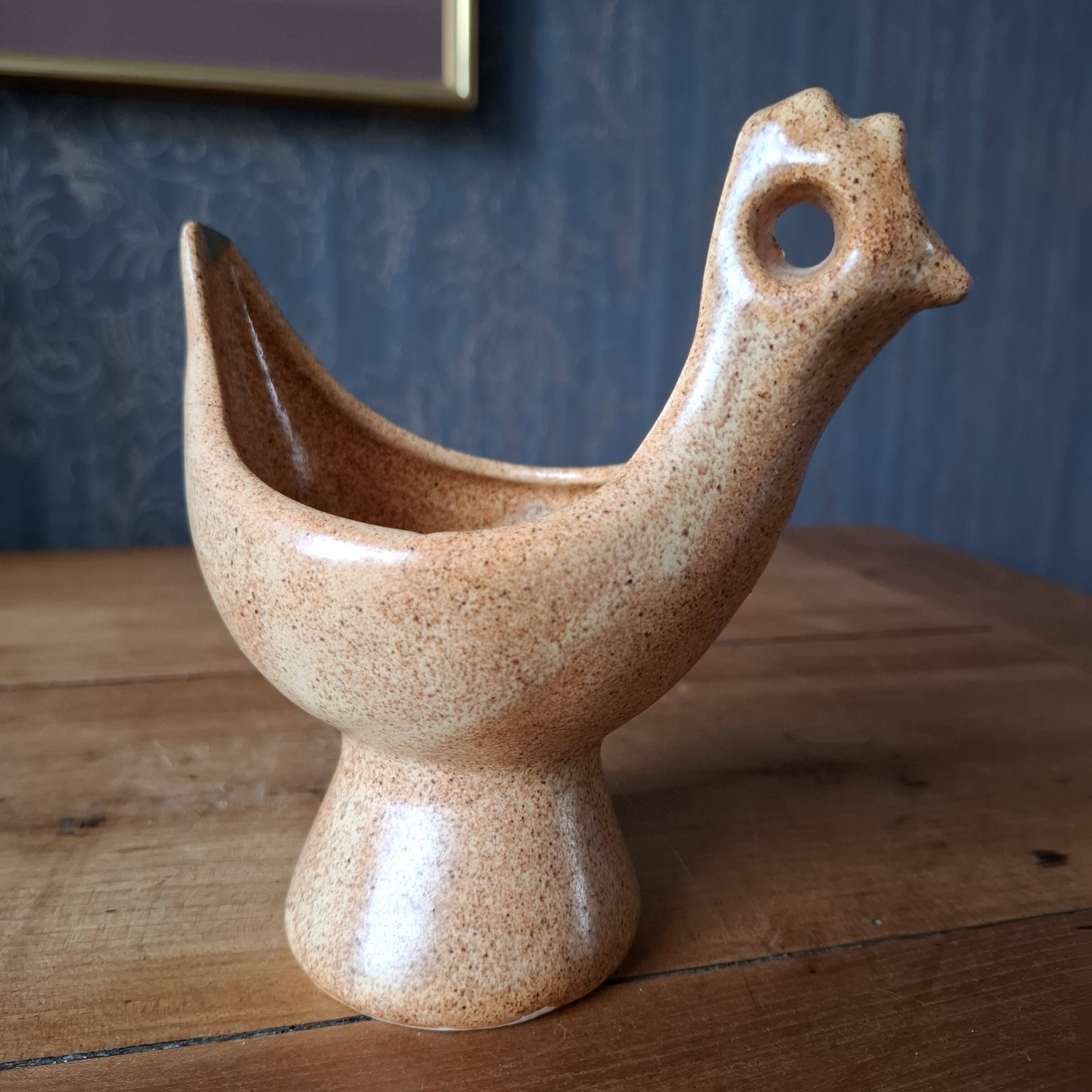 Zoomorphic ceramic candle holder 1950