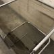 Sofa end in smoky glass and chrome metal, 70s