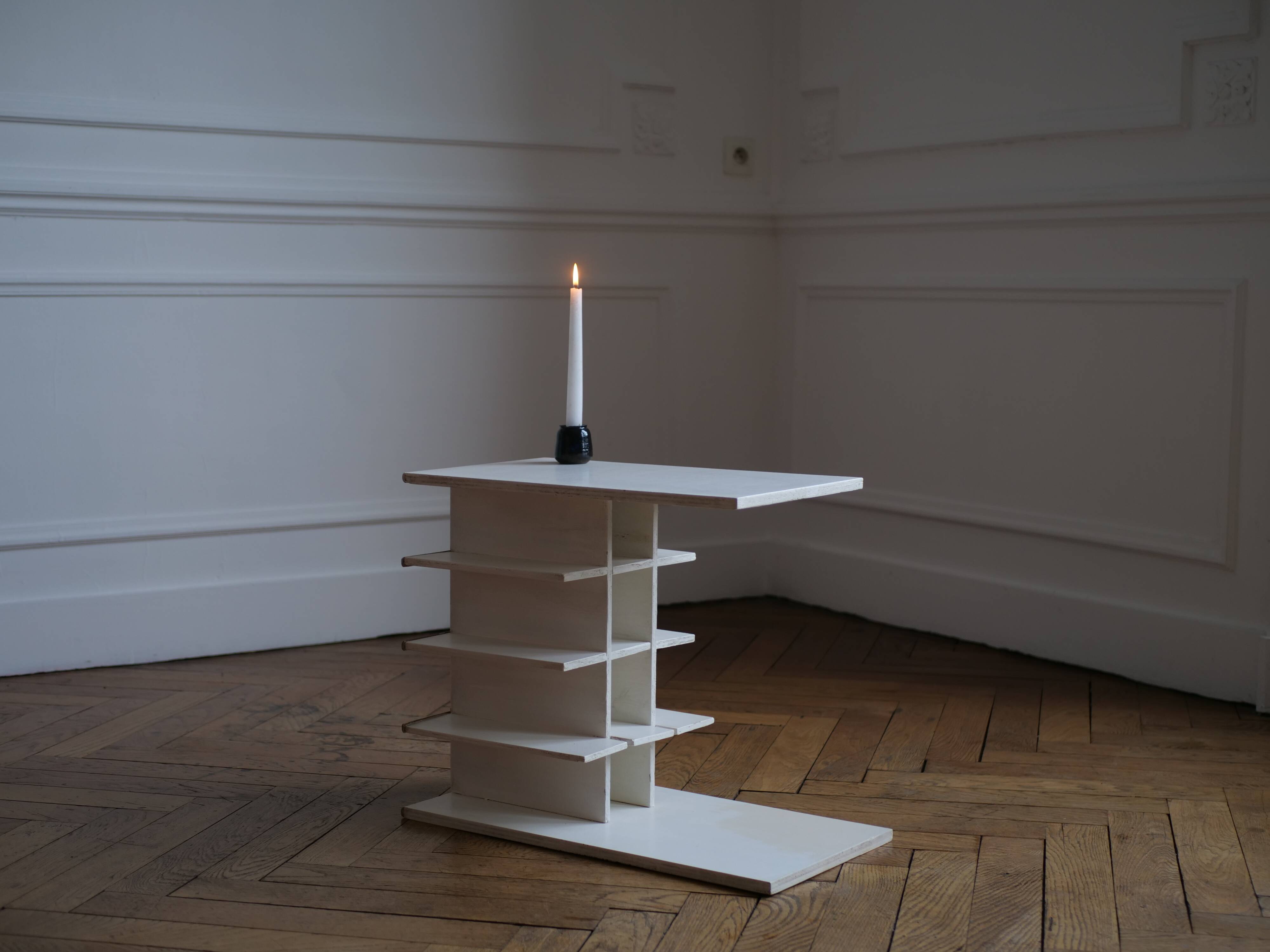 modernist bedside table, anonymous work, 20th century