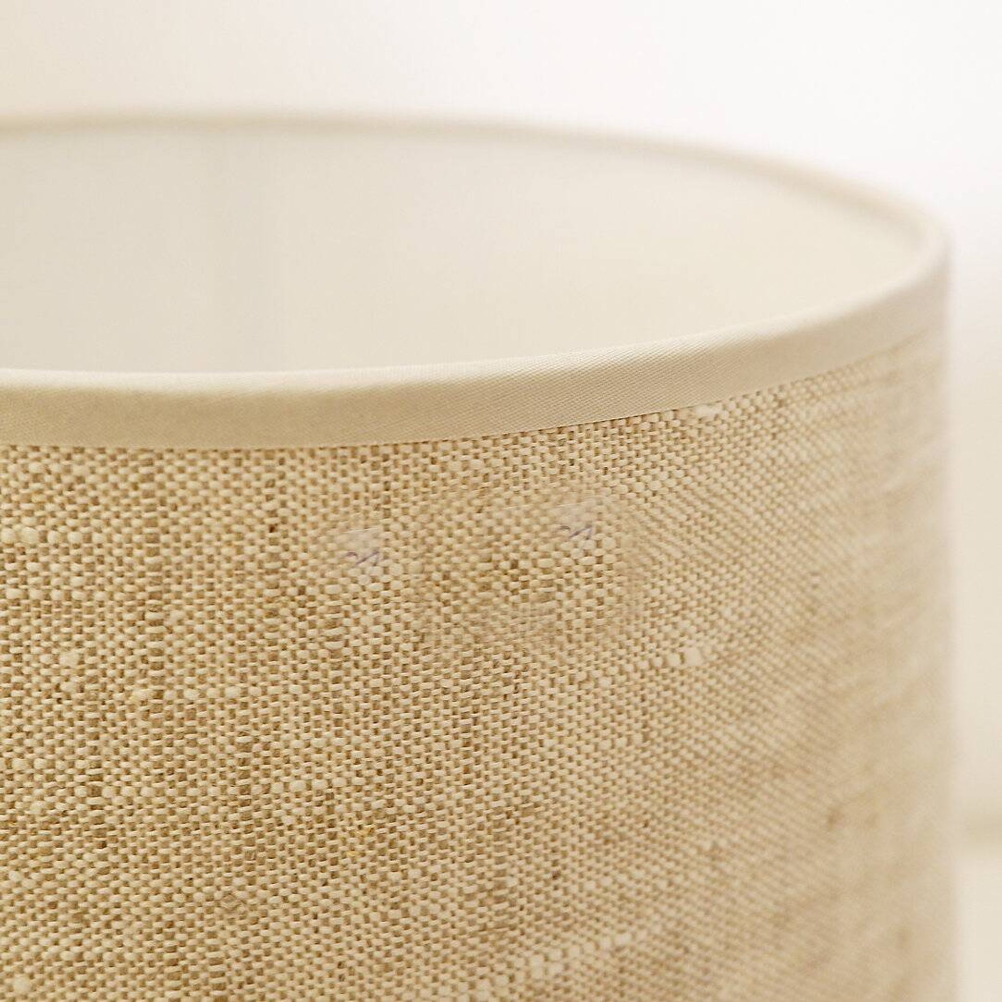 Pair of French stone lamps, 1970s - New linen lampshade