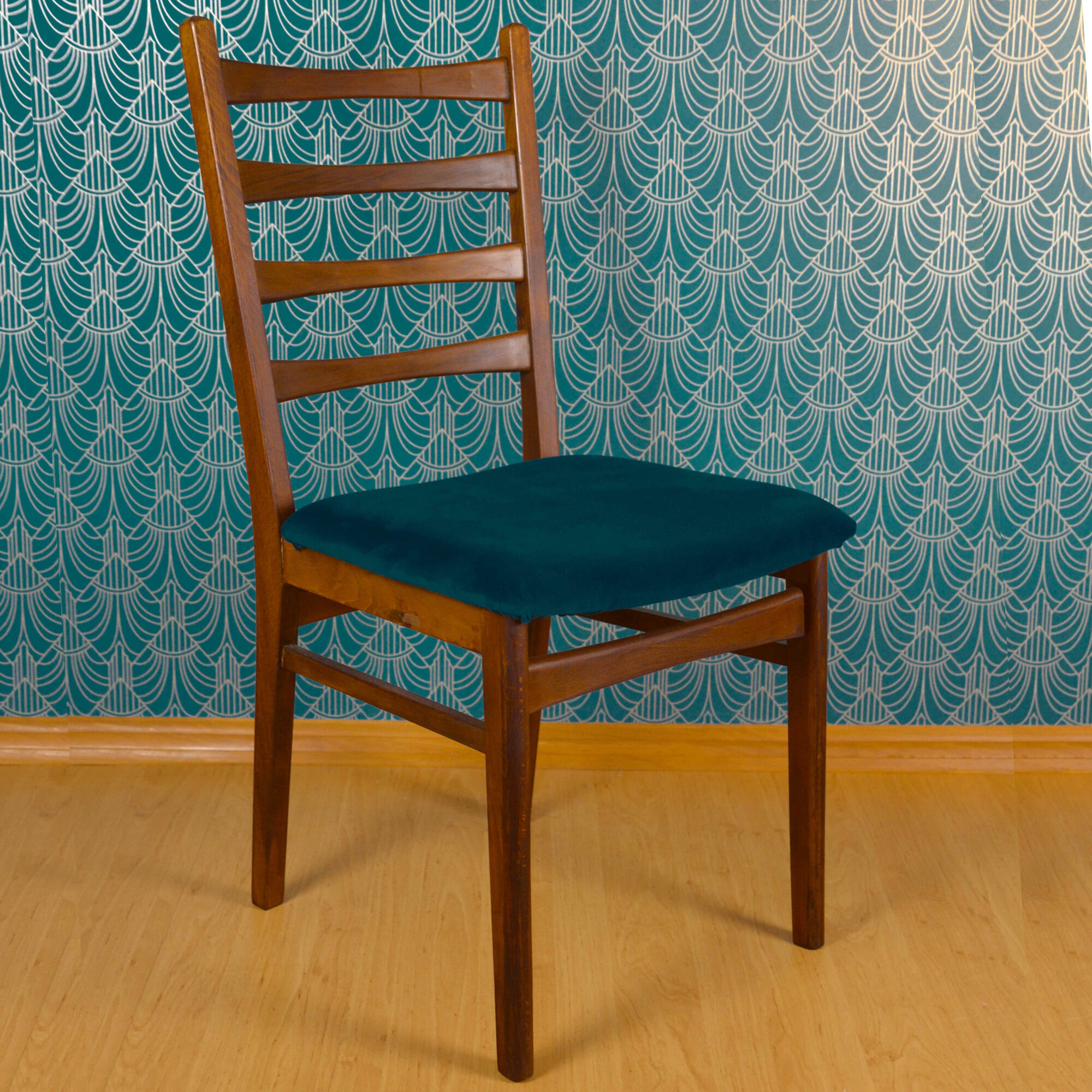 1960s modernist teak chair Lübke, Germany
