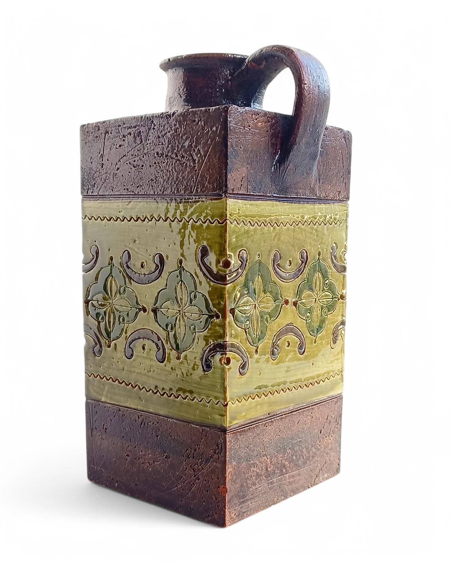 Mid-Century Modern Ceramic Pitcher by Aldo Londi for Bitossi, 1960s