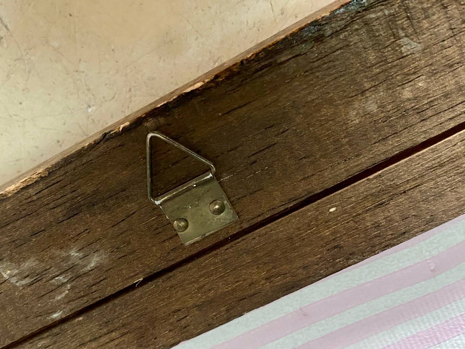 Antique wooden mirror