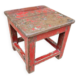 Ancienne table à thé en teck birman