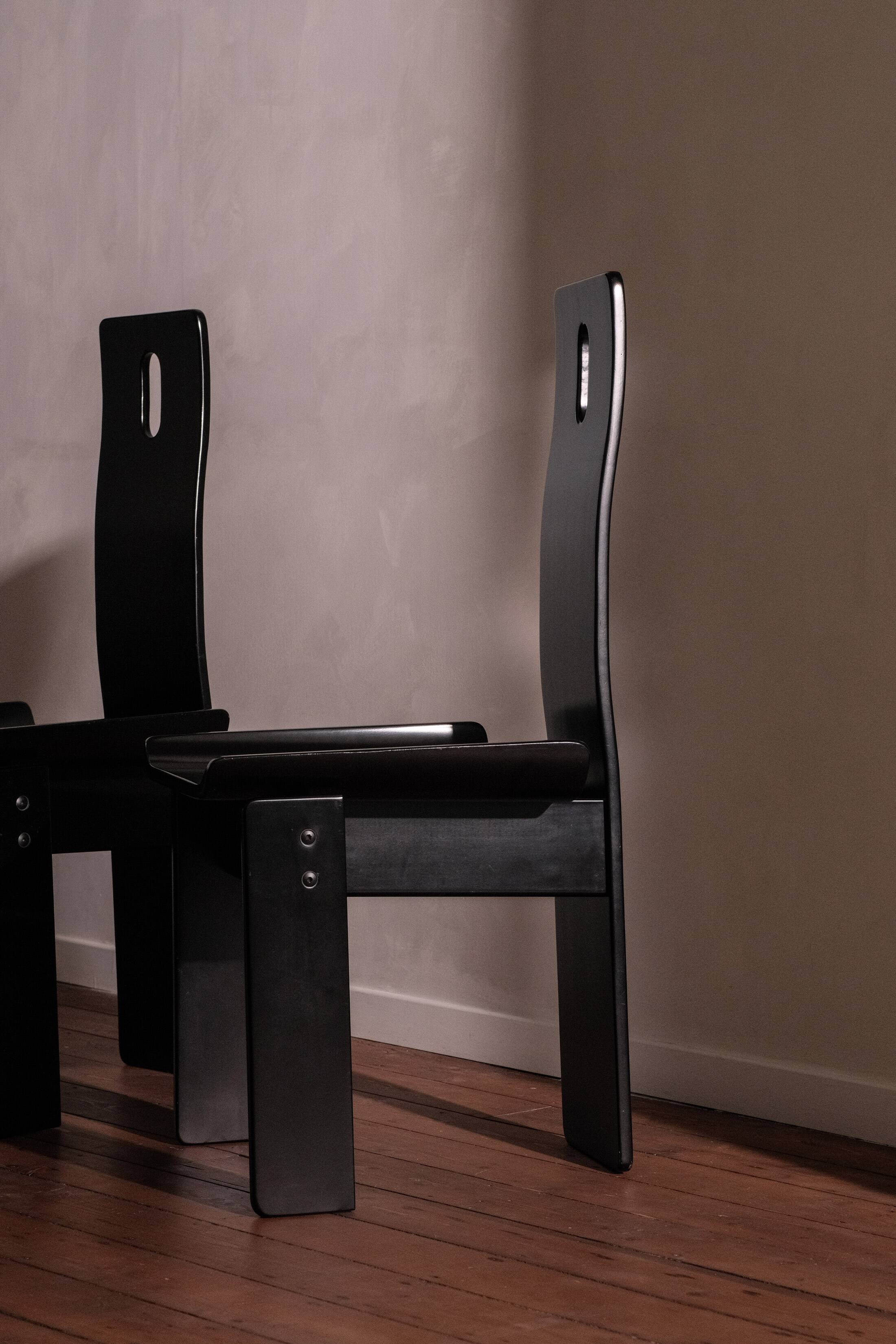 Chaises Diago par Edoardo Landi pour Nikol International, ensemble de 4