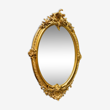 Miroir doré XIXe