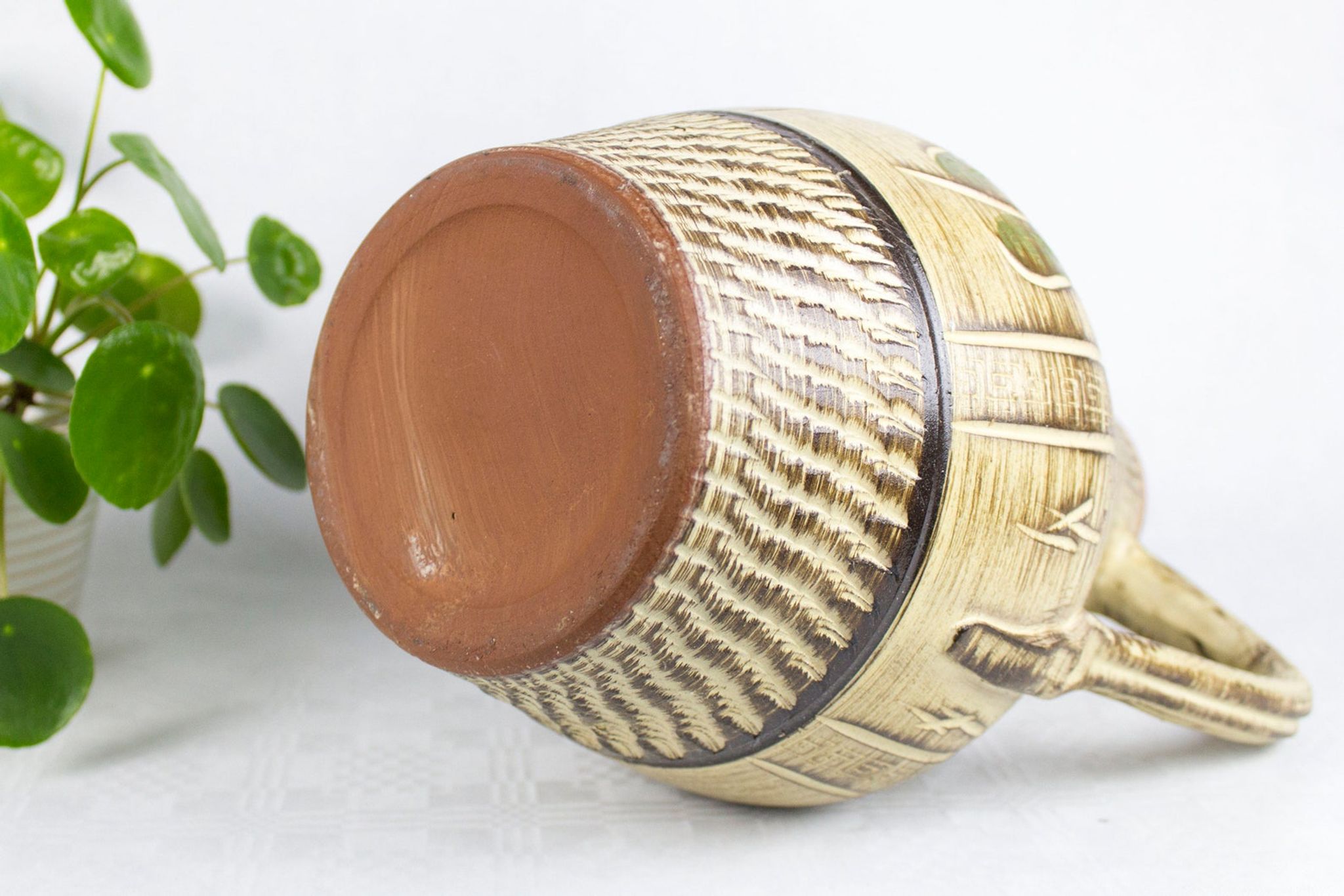Vintage Ceramic Vase, West Germany, German pottery, Boho, Mid Century