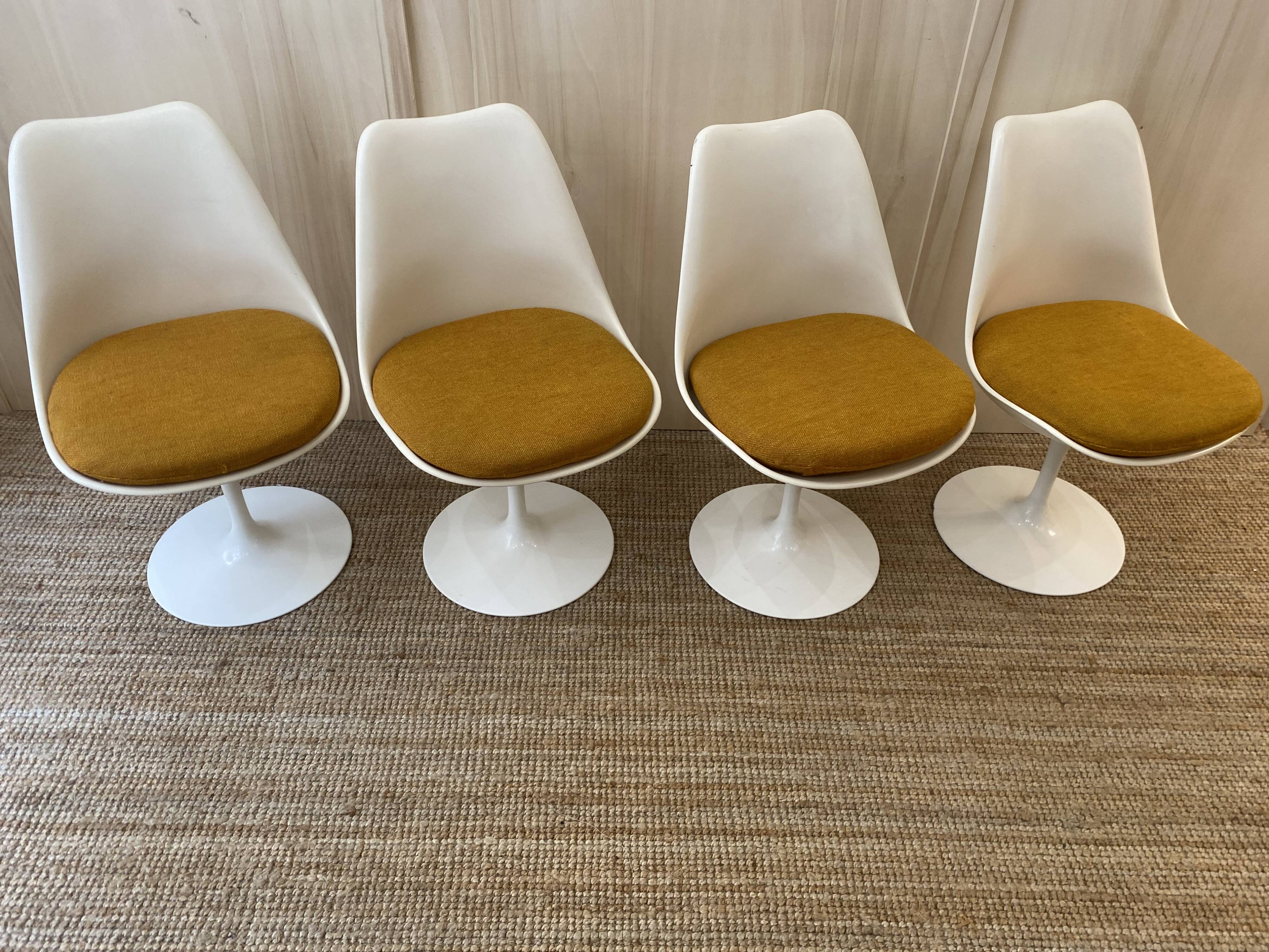 4 Chaises Tulipes Knolll - Eero Saarinen - Vintage