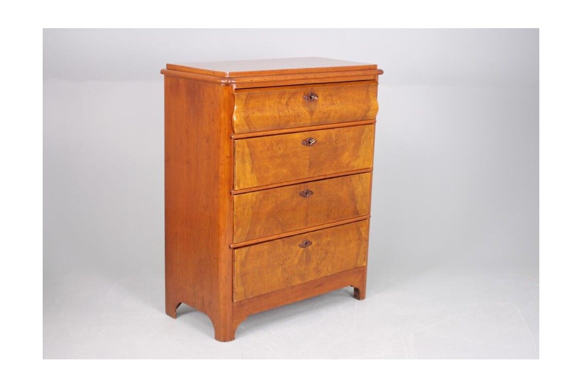Walnut chest of drawers Europe circa 1900