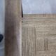 Pair of carved solid wood armchair and vintage rope 1950