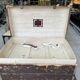 Wooden trunk "Au bon Marché Paris"