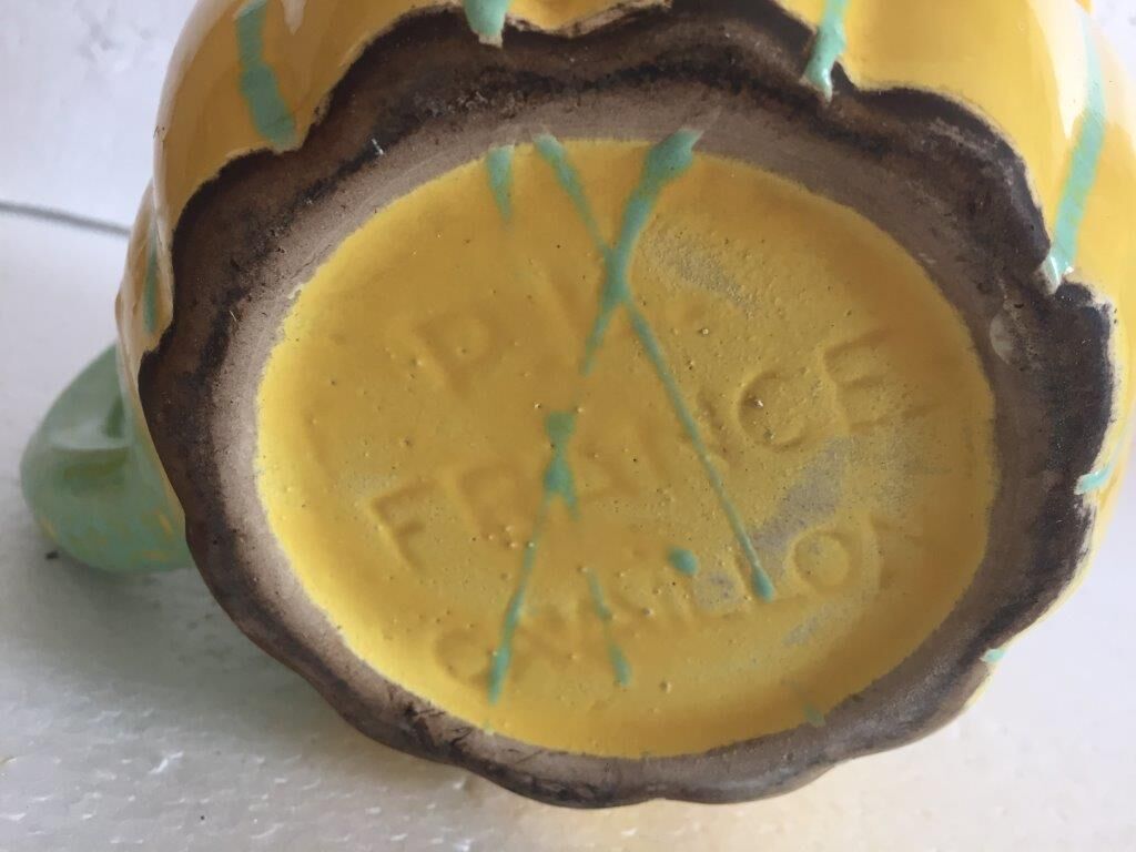 Pichet barbotine melon
