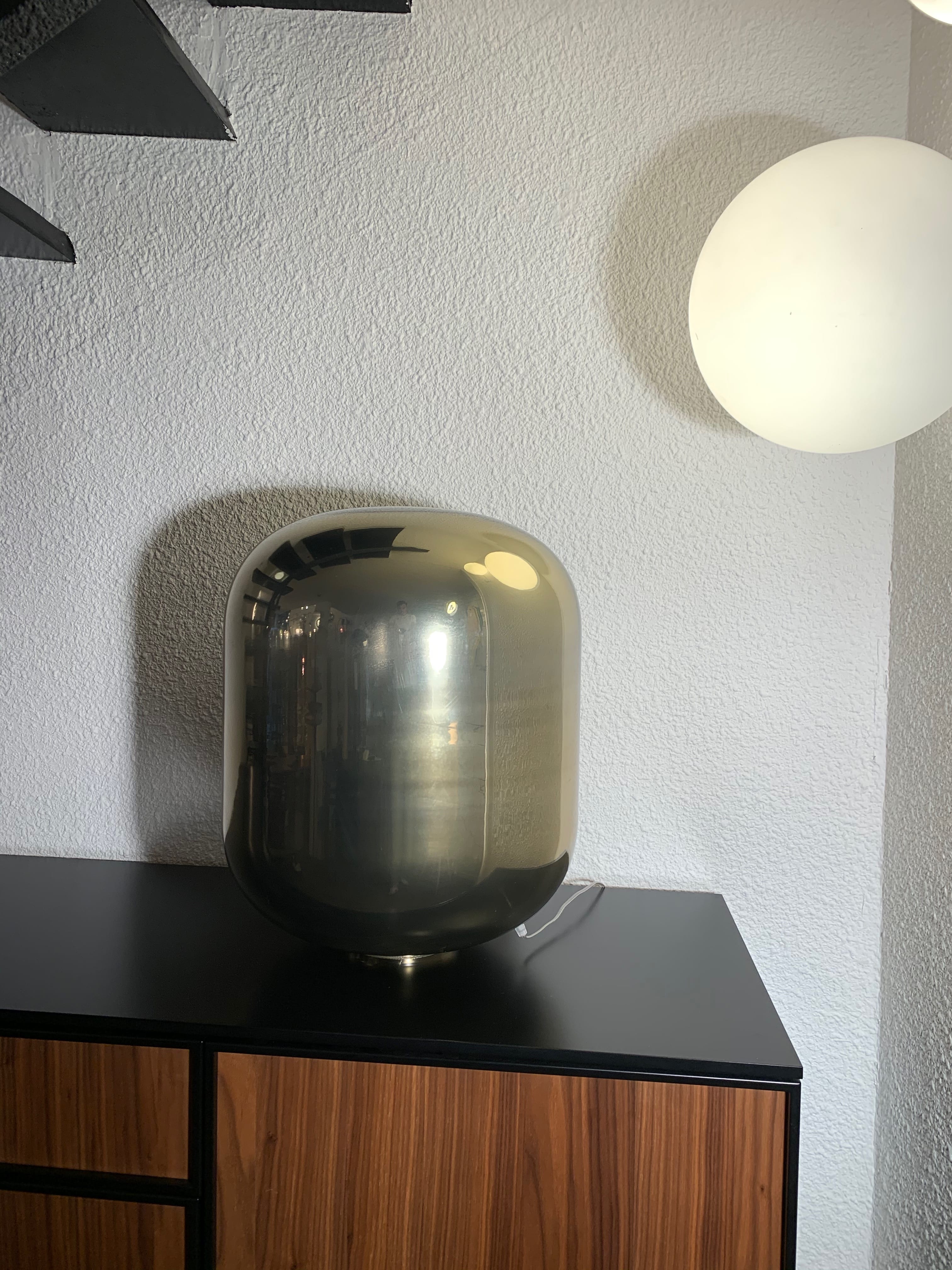 Golden glass lamp