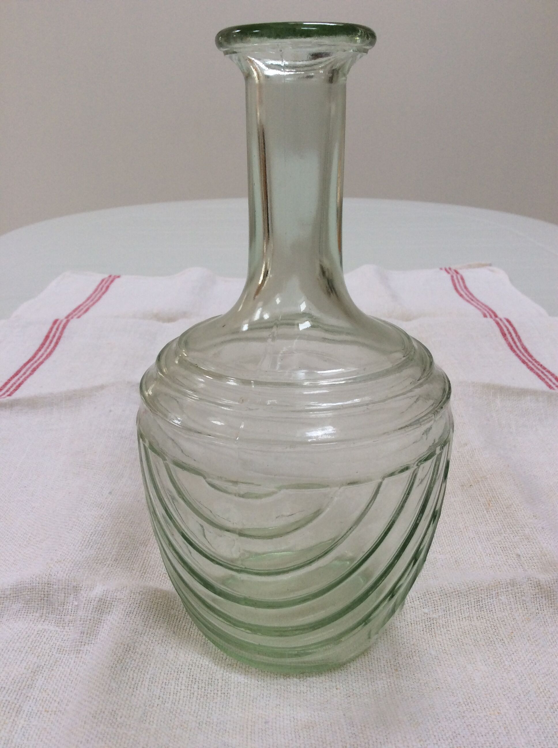 Old glass carafe