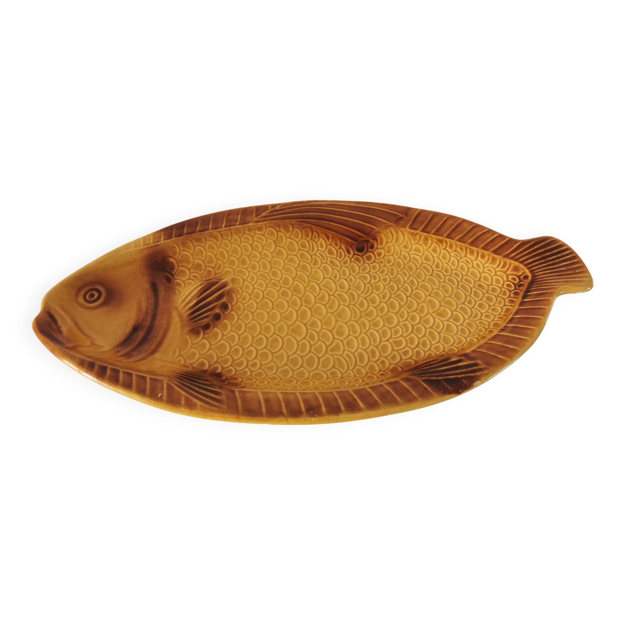 Vintage Fish Serving Plate: KIL Yugoslavia Mid-Century Tableware