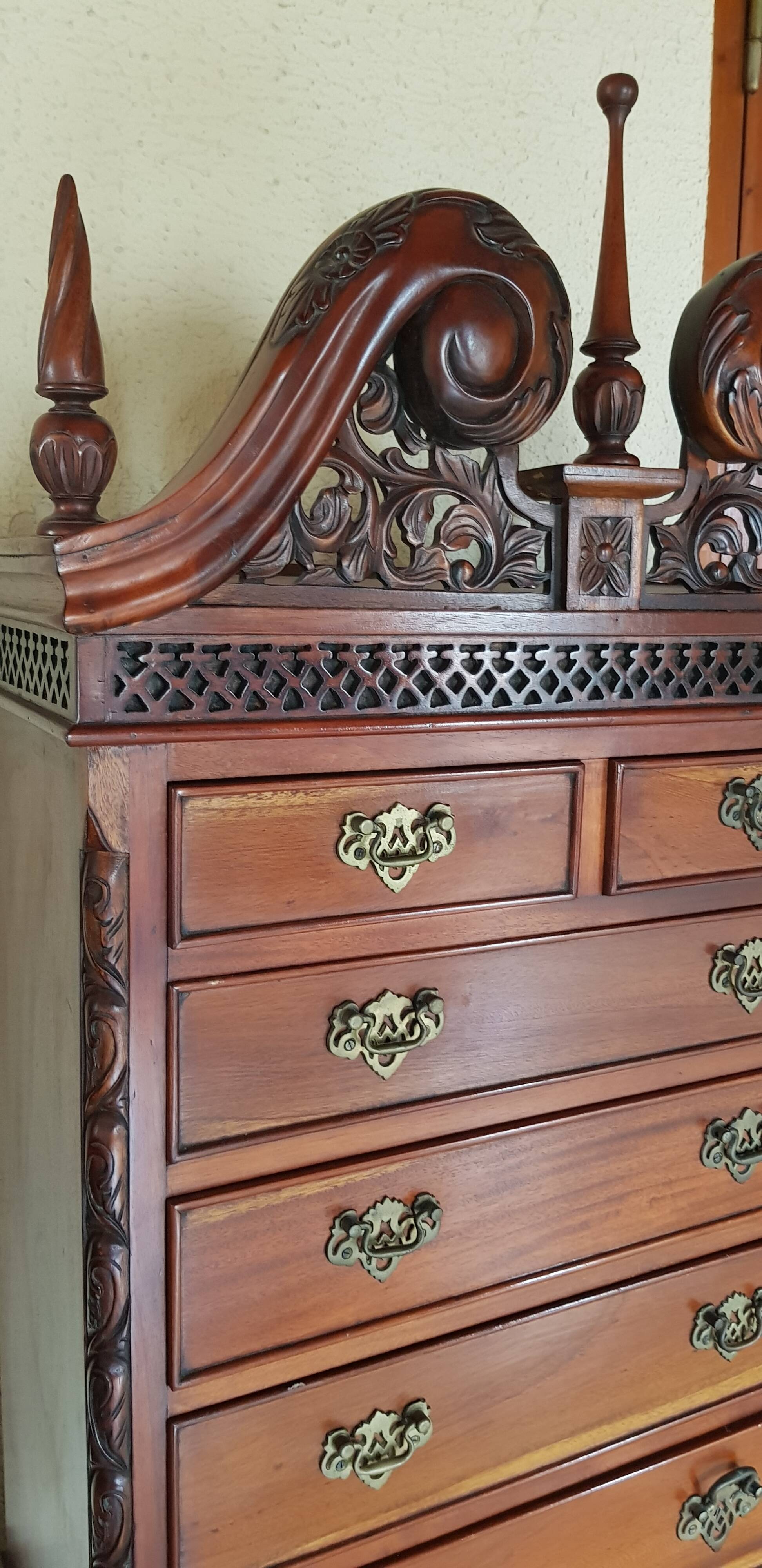 High chest of drawers
