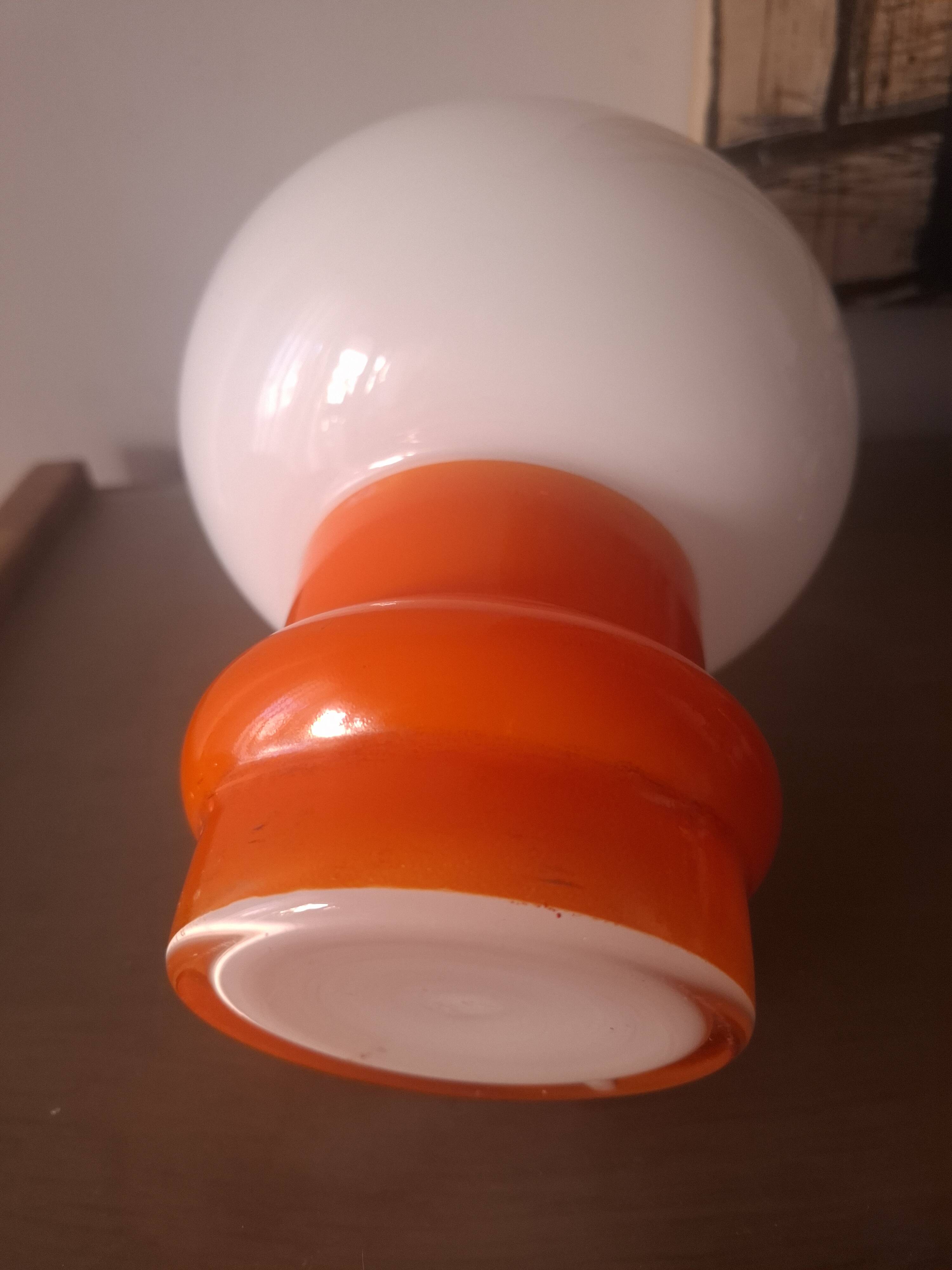 Lampe en opaline annees 70's