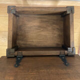 Chest bedside twentieth century solid oak pegged base spacer
