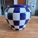 Vintage Glazed Stoneware Vase from the 60s