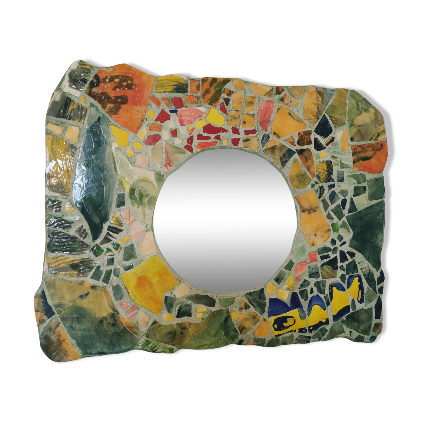 Vintage mosaic mirror 60x45cm