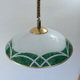 Suspension rises and falls vintage Italian glass