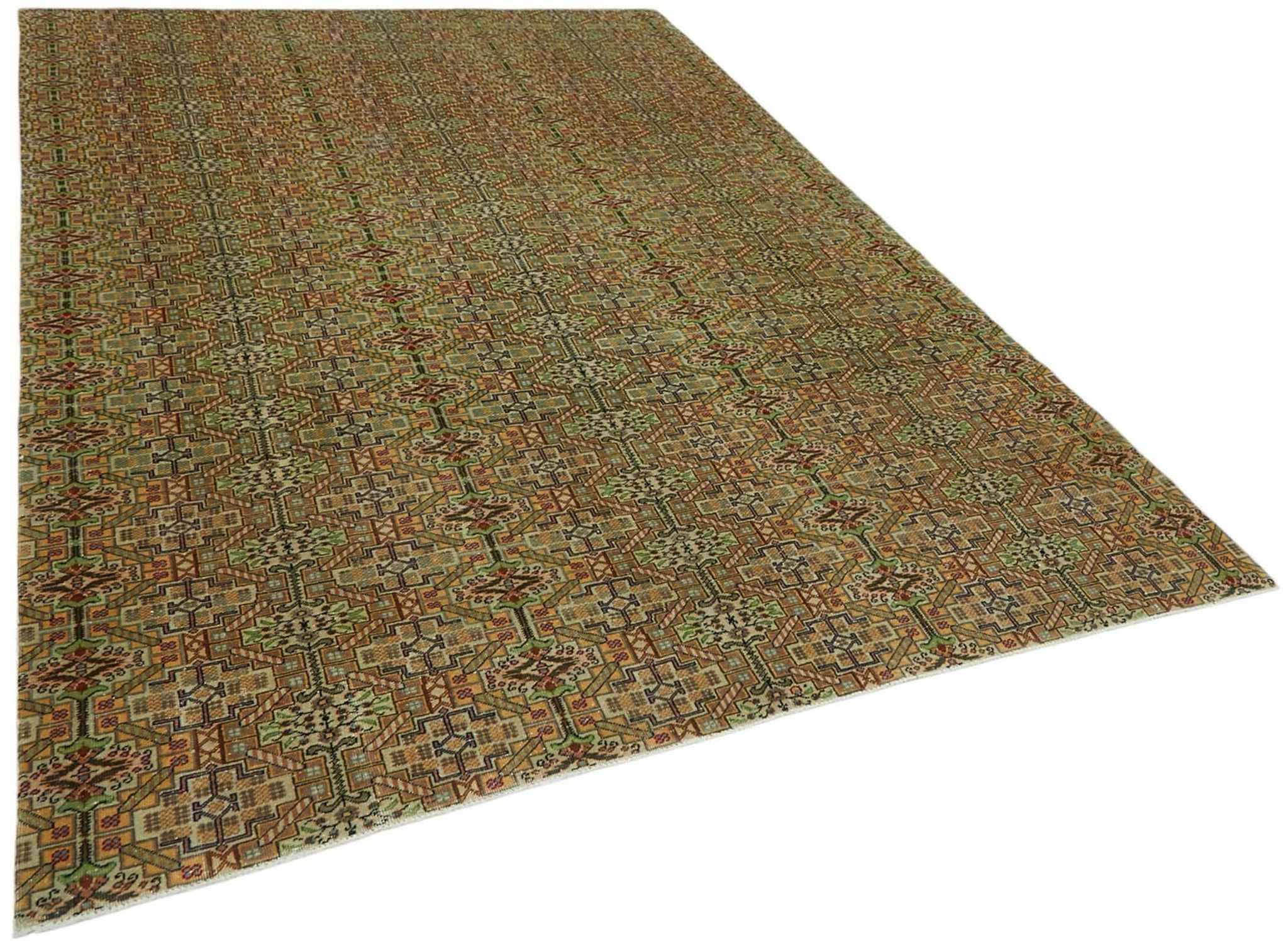 Tapis vintage en laine turque Kayseri 193 cm x 287 cm