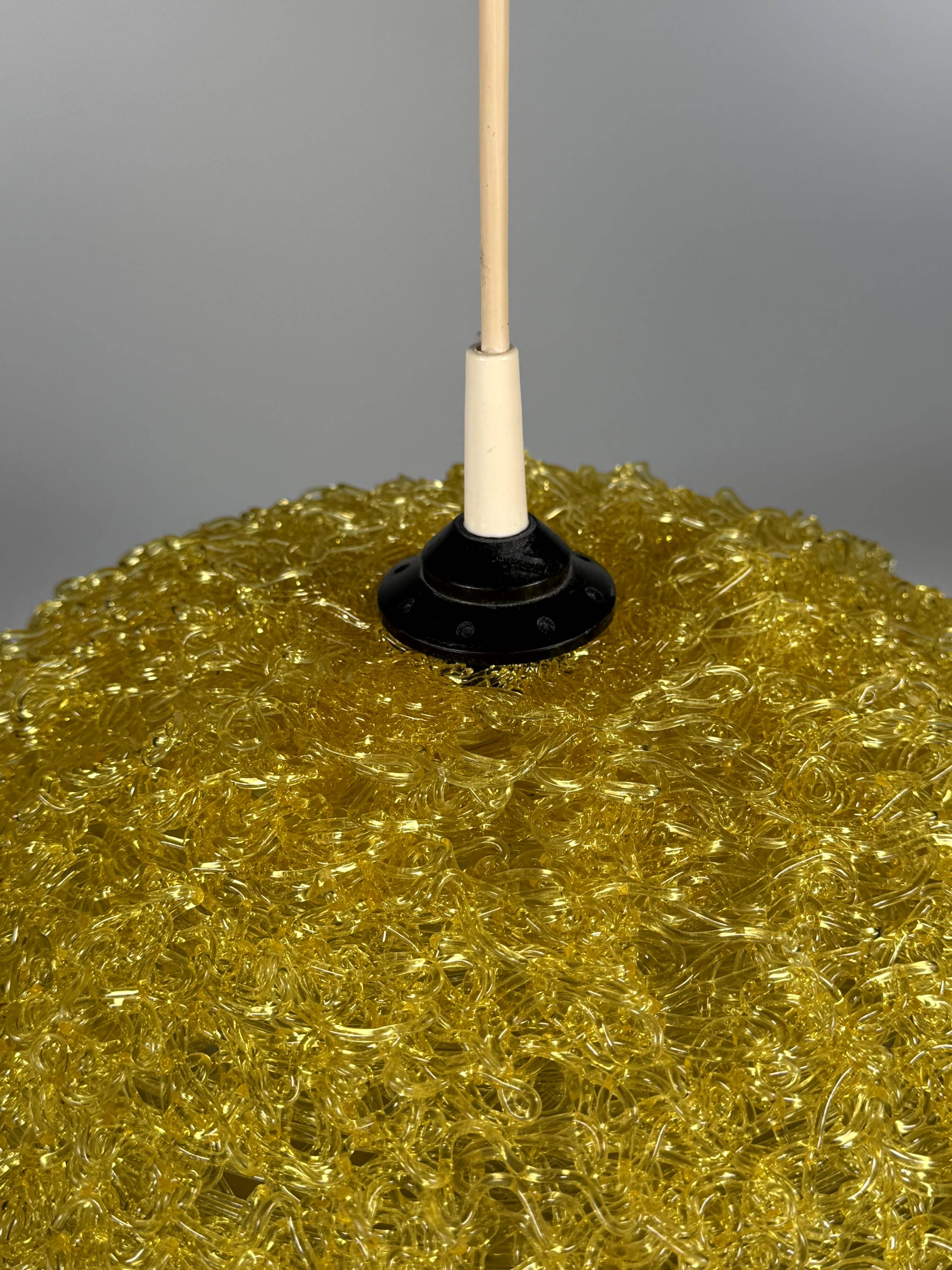1960s/70s Ceiling Lamp  Globe Lamp Acrylic Plastic "Spaghetti" Style