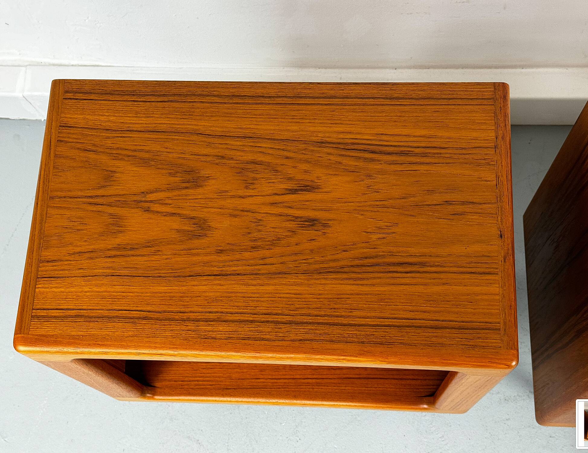 Set of 2 Danish Teak Nightstand by CFC Silkeborg, 1980s