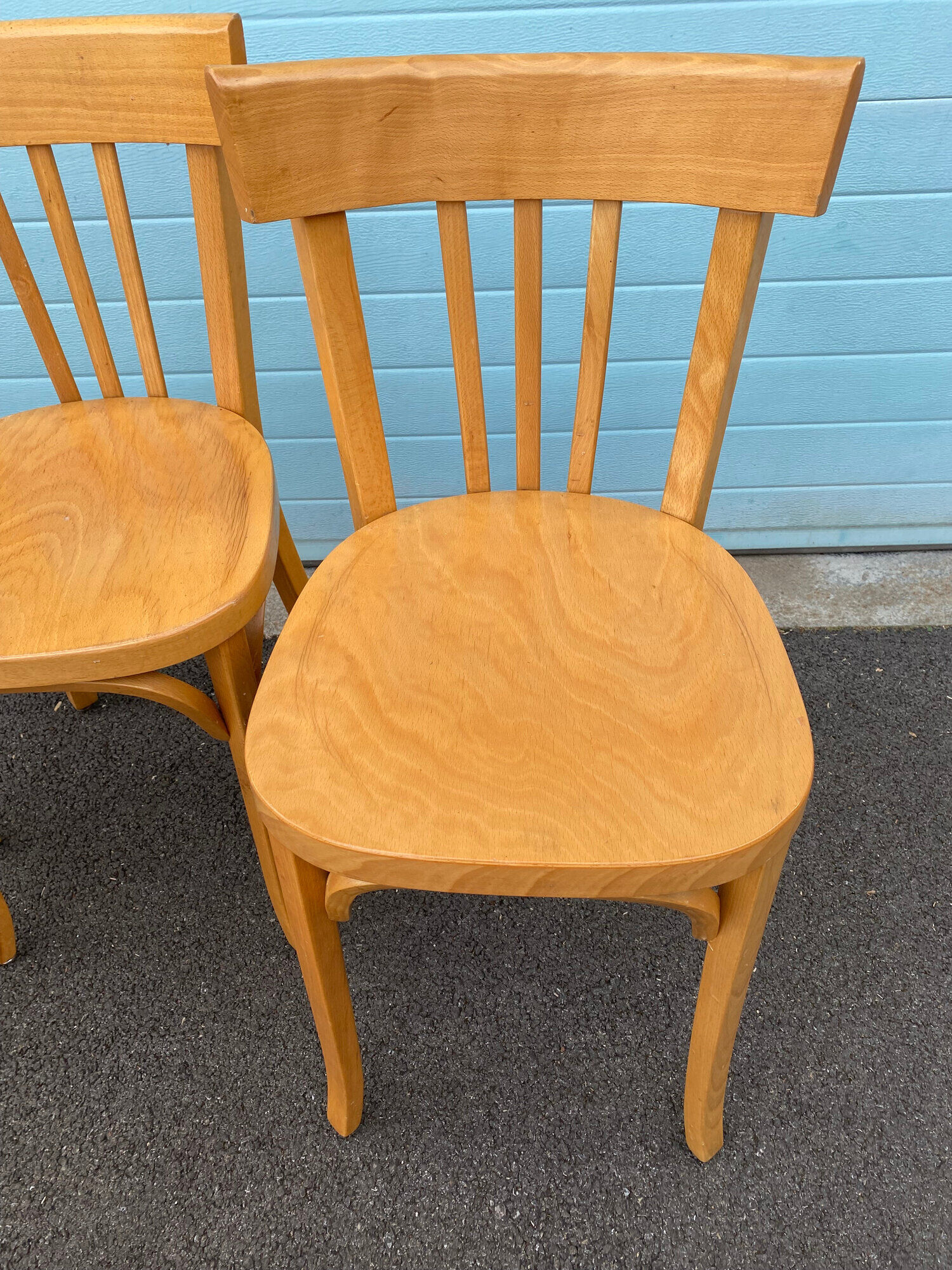 Set of 5 "Baumann" bistro chairs