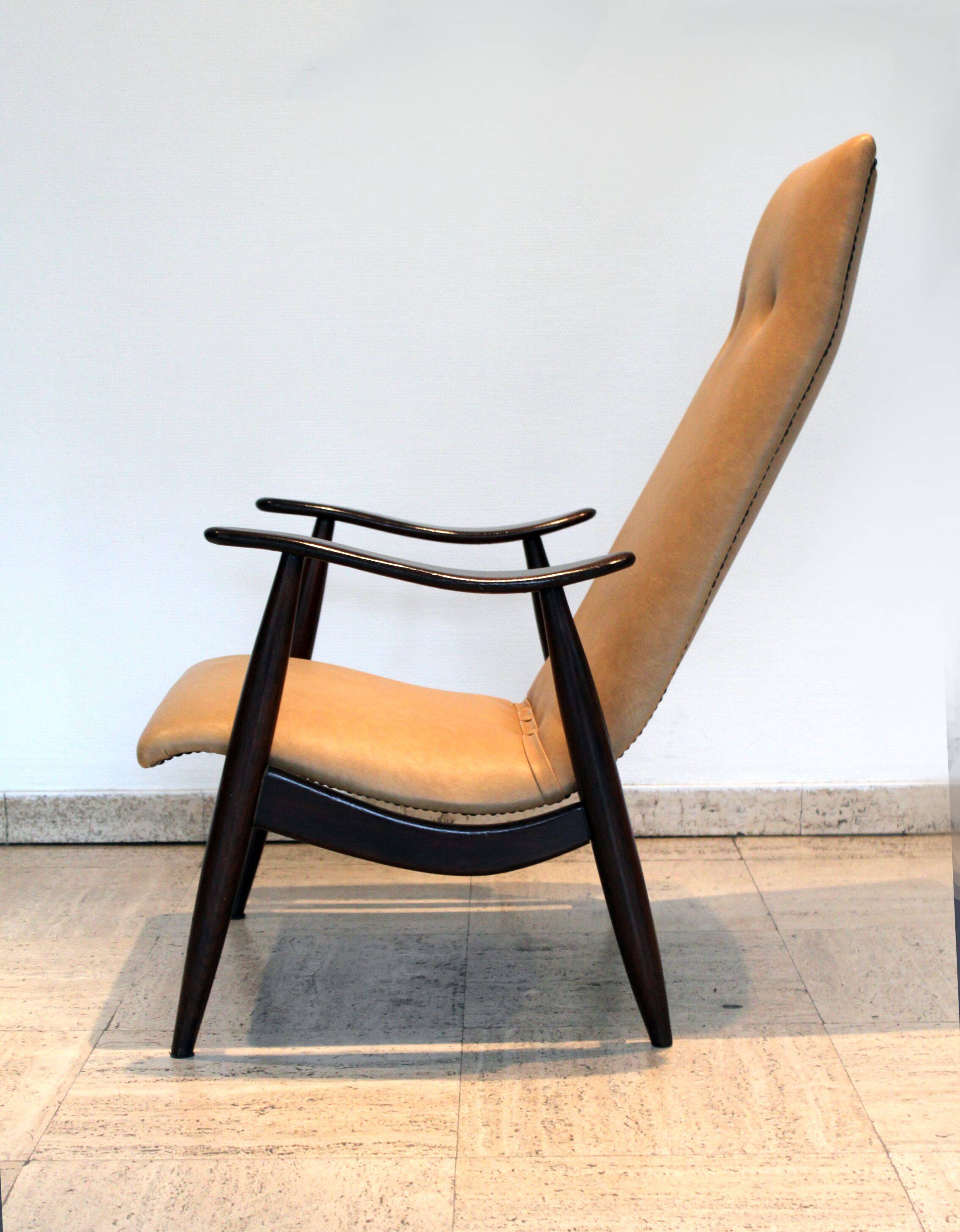 Senior armchair by Louis Van Teeffelen for WéBé, Denmark, 1950.