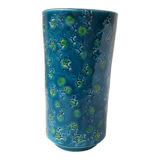 Blue ceramic vase