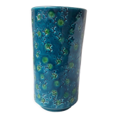 Vase céramique bleu