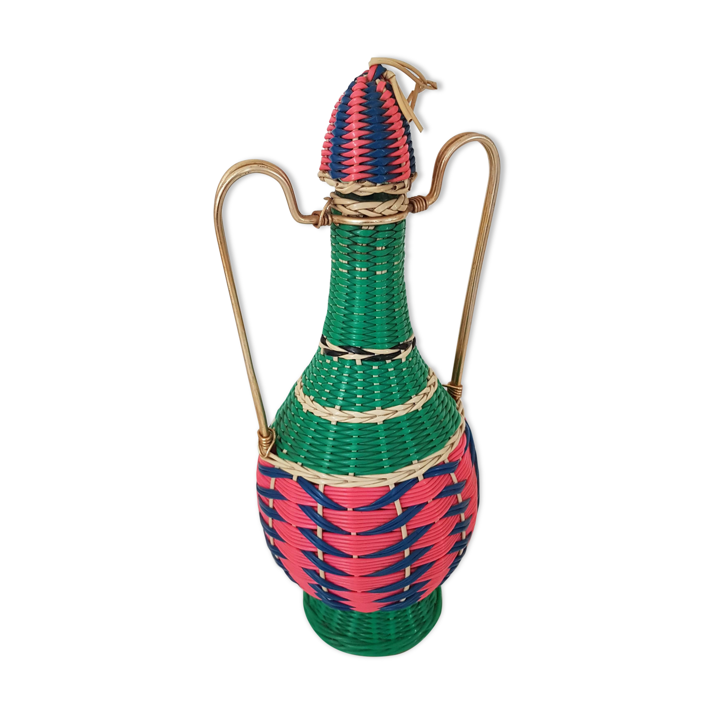 Vintage scoubidou bottle