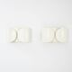 2 white "Foglio" wall lights by Tobia & Afra Scarpa for Flos, 1960s