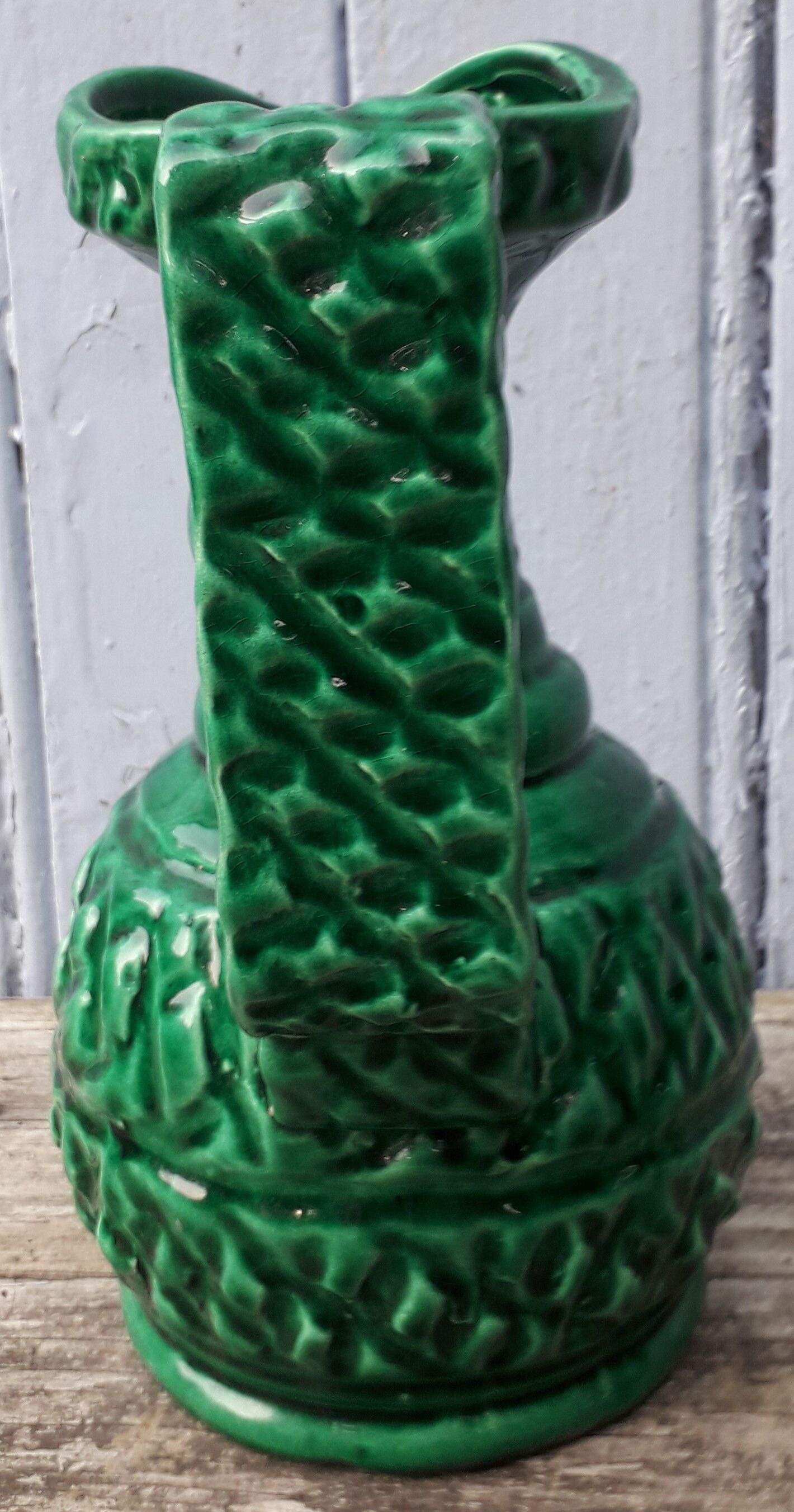 Green vallauris pitcher